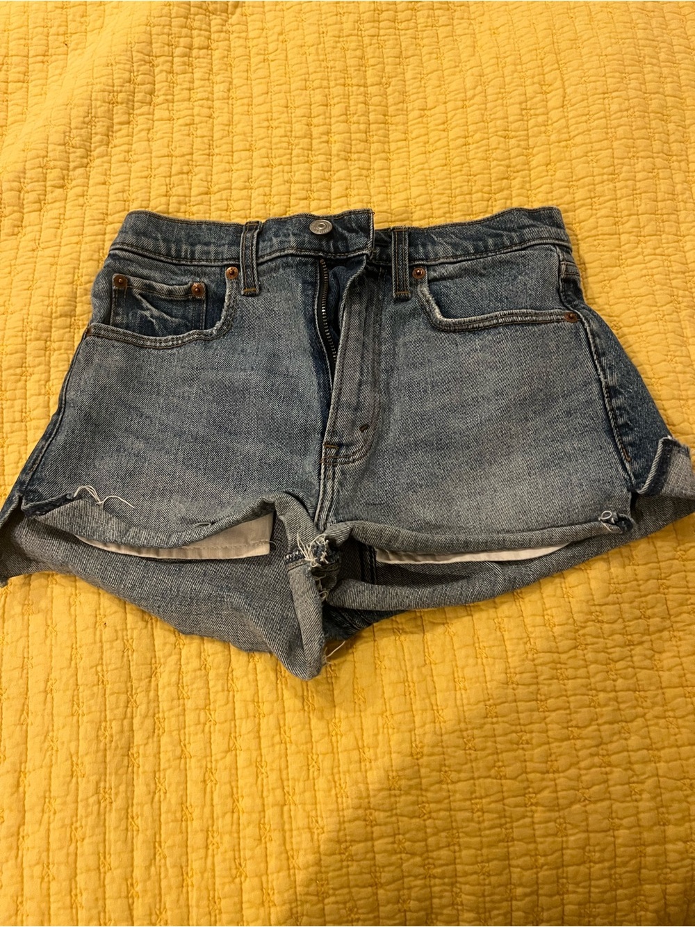 Abercrombie The Mom High-Rise Denim Shorts